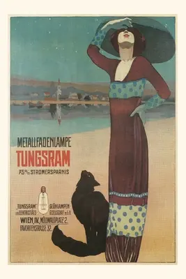 Vintage Journal divatos nő macskával a strandon - Vintage Journal Fashionable Woman with Cat on Beach