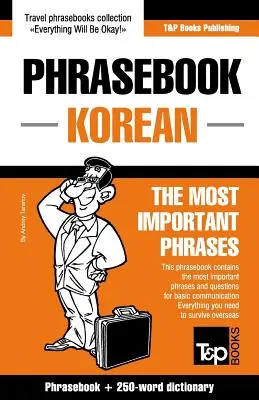 Angol-koreai nyelvkönyv és 250 szavas miniszótár - English-Korean phrasebook and 250-word mini dictionary