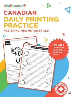 Kanadai napi nyomtatási gyakorlat K-2 - Canadian Daily Printing Practice K-2