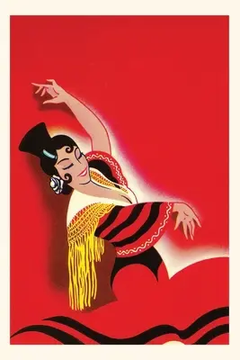 Vintage Journal Flamenco táncos poszter - Vintage Journal Flamenco Dancer Poster