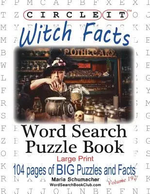 Körbe, boszorkány tényei, szókereső, puzzle könyv - Circle It, Witch Facts, Word Search, Puzzle Book