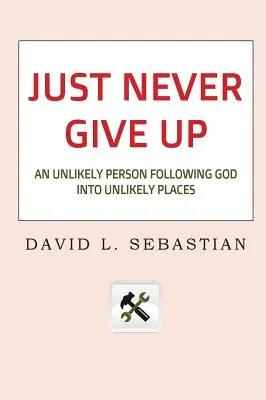 Csak soha ne add fel: Egy valószínűtlen ember, aki Istent követi valószínűtlen helyekre - Just Never Give Up: An Unlikely Person Following God into Unlikely Places