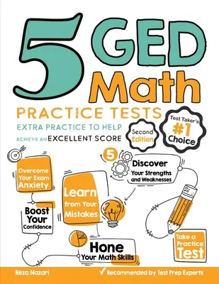 5 GED matematikai gyakorlati teszt: Extra gyakorlás a kiváló pontszám eléréséhez - 5 GED Math Practice Tests: Extra Practice to Help Achieve an Excellent Score