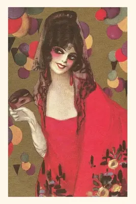 Vintage Journal Spanyol hölgy a Mantilla - Vintage Journal Spanish Lady with Mantilla