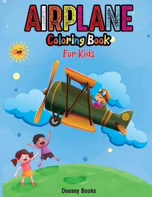 Repülőgép színezőkönyv gyerekeknek - Airplane Coloring Book For Kids