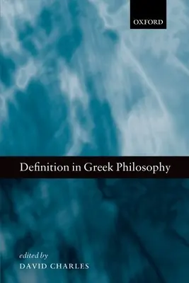 Definíció a görög filozófiában - Definition in Greek Philosophy