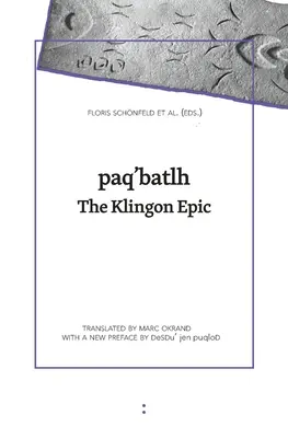 paq'batlh: A klingon eposz - paq'batlh: The Klingon Epic