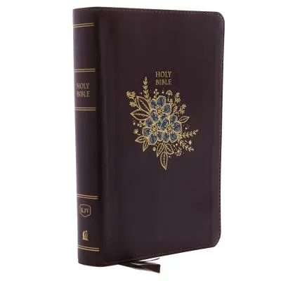 KJV, Deluxe referencia Biblia, Személyes méretű óriásnyomtatás, műbőr, bordó, indexelt, piros betűs kiadás. - KJV, Deluxe Reference Bible, Personal Size Giant Print, Imitation Leather, Burgundy, Indexed, Red Letter Edition