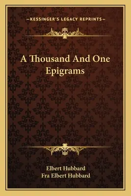 Ezer és egy epigrammát - A Thousand And One Epigrams