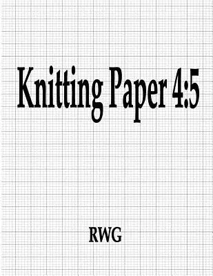 Kötőpapír 4: 5: 50 oldal 8.5 X 11 - Knitting Paper 4: 5: 50 Pages 8.5 X 11