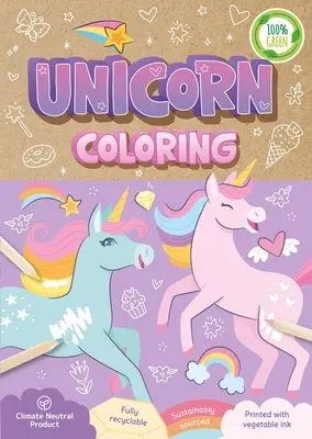 Unicorn Coloring: A Fully Recyclable Coloring Book