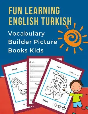 Fun Learning English Turkish Vocabulary Builder Picture Books Kids: Első kétnyelvű alap állatok szavak kártyajátékok. Gyakorisági vizuális szótár r - Fun Learning English Turkish Vocabulary Builder Picture Books Kids: First bilingual basic animals words card games. Frequency visual dictionary with r
