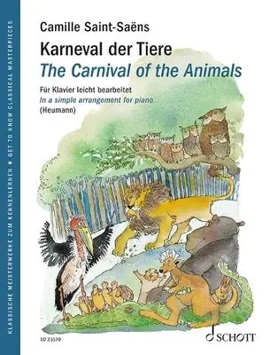 Az állatok farsangja - Egyszerű zongora feldolgozás - Ismerje meg a klasszikus remekműveket - The Carnival of the Animals - Simple Piano Arrangement - Get to Know Classical Masterpieces