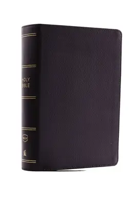 NKJV, Kompakt, egyoszlopos referencia Biblia, valódi bőr, fekete, vörös betűs kiadás, Comfort Print - NKJV, Compact Single-Column Reference Bible, Genuine Leather, Black, Red Letter Edition, Comfort Print