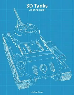 3D tanky Omalovánky - 3D Tanks Coloring Book