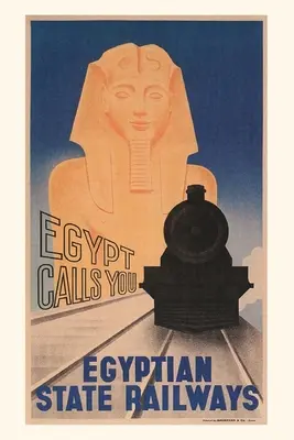 Vintage Journal plakát egyiptomi vasutak - Vintage Journal Poster for Egyptian Railways