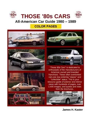 Azok a 80-as évek autói - Amerikai katalógus - Színes oldalak - Those 80s Cars - American Catalog - Color Pages