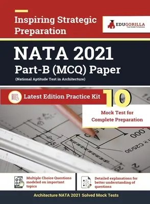 Nata 2023: Arch) - 10 teljes hosszúságú próbateszt (a B. rész megoldott objektív kérdései) wi - Nata 2023: National Aptitude Test in Architecture (B. Arch) - 10 Full Length Mock Tests (Solved Objective Questions of Part B) wi