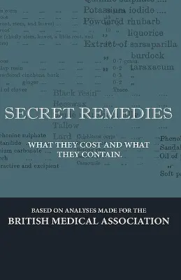 Tajné léčebné prostředky - kolik stojí a co obsahují - Secret Remedies - What They Cost and What They Contain