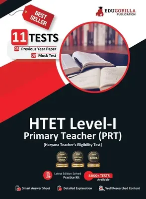 HTET Level-I vizsga 2023 (angol nyelvű kiadás) - Haryana Primary Teacher (PRT) - 8 próbateszt és 3 előző évi papír (1600 megoldott kérdés) ingyenes A - HTET Level-I Exam 2023 (English Edition) - Haryana Primary Teacher (PRT) - 8 Mock Tests and 3 Previous Year Papers (1600 Solved Questions) with Free A