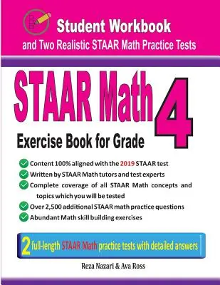 STAAR Math Exercise Book for Grade 4: Student Workbook and Two Realistic STAAR Math Tests (Matematikai feladatgyűjtemény a 4. osztály számára) - STAAR Math Exercise Book for Grade 4: Student Workbook and Two Realistic STAAR Math Tests