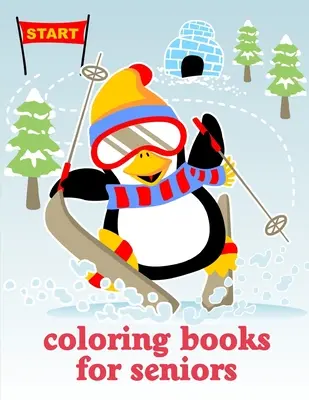 Színező könyvek időseknek: Karácsonyi könyv, egyszerű és vicces állatos képek - Coloring Books For Seniors: Christmas Book, Easy and Funny Animal Images