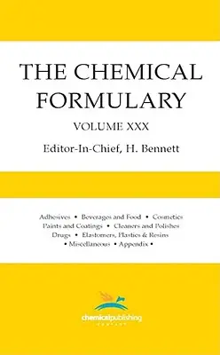 A kémiai képlet, 30. kötet - The Chemical Formulary, Volume 30