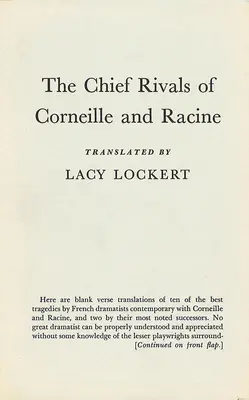 Corneille és Racine fő riválisai - The Chief Rivals of Corneille and Racine