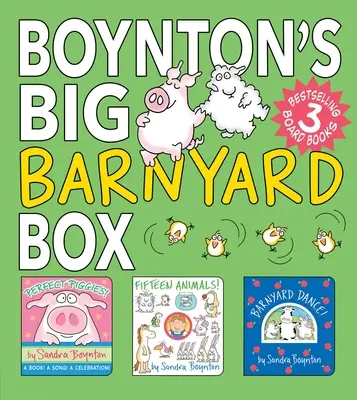 Boynton's Big Barnyard Box (Boxed Set): Tökéletes malacok!; Tizenöt állat!; Barnyard Dance! - Boynton's Big Barnyard Box (Boxed Set): Perfect Piggies!; Fifteen Animals!; Barnyard Dance!