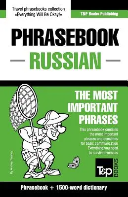 Angol-orosz nyelvtankönyv és 1500 szavas szótár - English-Russian phrasebook and 1500-word dictionary