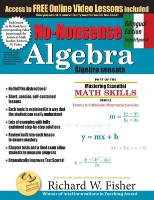 No-Nonsense Algebra, kétnyelvű kiadás (angol - spanyol): Az algebra elsajátítása a legegyszerűbb módon - No-Nonsense Algebra, Bilingual Edition (English - Spanish): Master Algebra the Easy Way