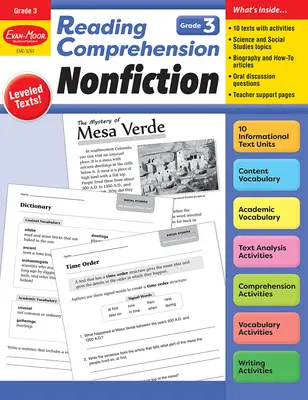 Olvasásértés: Tanári segédlet: Nem szépirodalmi szövegértés, 3. osztály - Reading Comprehension: Nonfiction, Grade 3 Teacher Resource