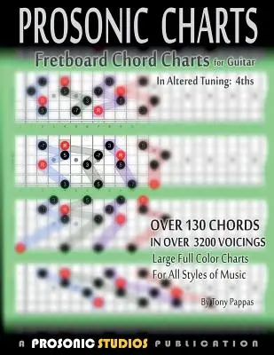 Bordázat Akkord Charts for Guitar - A megváltozott hangolás: 4.-ek - Fretboard Chord Charts for Guitar - In Altered Tuning: 4ths