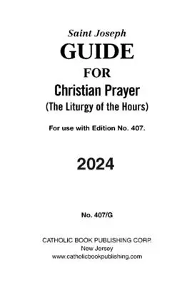 Keresztény imakalauz nagyméretű 2024 - Christian Prayer Guide Large Type 2024