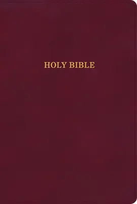 KJV Large Print Thinline Bible, Burgundy Leathertouch, nagyméretű, vékonyvonalas Biblia, bordó bőrkontúr - KJV Large Print Thinline Bible, Burgundy Leathertouch