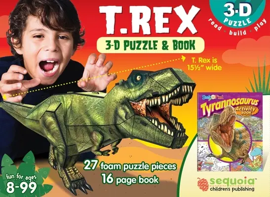 T. Rex: 3D puzzle és könyv [Puzzle-val] - T. Rex: 3D Puzzle and Book [With Puzzle]