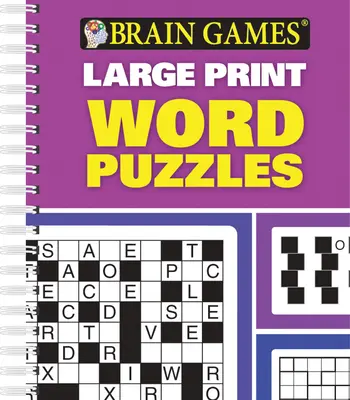 Agyjátékok - Nagyméretű nyomtatott kiadványok - Szórejtvények - Brain Games - Large Print - Word Puzzles
