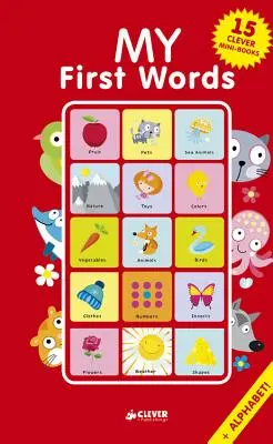 Az első szavaim: 15 okos minikönyv dobozkészlet - My First Words: 15 Clever Mini-Books Box Set