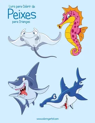 Livro para Colorir de Peixes para Crianas