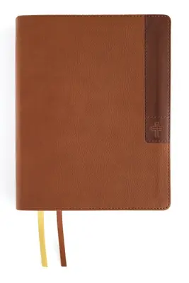 Niv, Journal the Word Bible (Perfect for Note-Taking), Large Print, Leathersoft, Brown, Red Letter, Comfort Print: Reflect, Take Notes, or Create Art