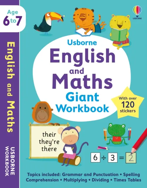 Usborne Angol és matematika óriás munkafüzet 6-7 - Usborne English and Maths Giant Workbook 6-7