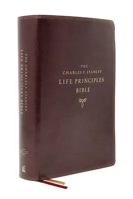 Nasb, Charles F. Stanley Life Principles Bible, 2. kiadás, bőrpuha, burgundi, Comfort Print: Szent Biblia, New American Standard Bible - Nasb, Charles F. Stanley Life Principles Bible, 2nd Edition, Leathersoft, Burgundy, Comfort Print: Holy Bible, New American Standard Bible