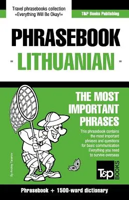 Angol-litván nyelvkönyv és 1500 szavas szótár - English-Lithuanian phrasebook & 1500-word dictionary