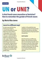 Un vagy Une? Ez a francia szó férfias vagy nőnemű? - Un or Une? Is this French word masculine or feminine?