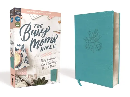 Niv, Busy Mom's Bible, Leathersoft, Teal, Red Letter Edition, Comfort Print: Napi inspiráció még akkor is, ha csak egy perced van - Niv, Busy Mom's Bible, Leathersoft, Teal, Red Letter Edition, Comfort Print: Daily Inspiration Even If You Only Have One Minute