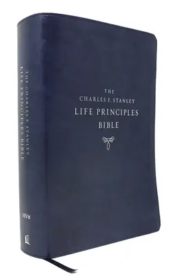 Niv, Charles F. Stanley Life Principles Bible, 2nd Edition, Leathersoft, Blue, Thumb Indexed, Comfort Print: Szent Biblia, Új nemzetközi változat - Niv, Charles F. Stanley Life Principles Bible, 2nd Edition, Leathersoft, Blue, Thumb Indexed, Comfort Print: Holy Bible, New International Version