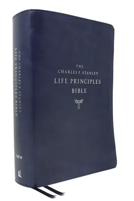 Niv, Charles F. Stanley Life Principles Bible, 2nd Edition, Leathersoft, Blue, Comfort Print: Szent Biblia, Új nemzetközi változat - Niv, Charles F. Stanley Life Principles Bible, 2nd Edition, Leathersoft, Blue, Comfort Print: Holy Bible, New International Version