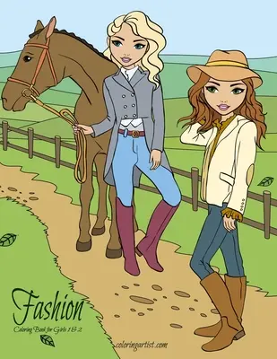 Módní omalovánky pro dívky 1 a 2 - Fashion Coloring Book for Girls 1 & 2