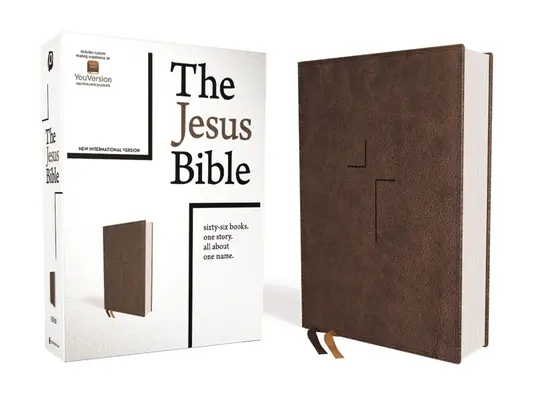 A Jézus Biblia, NIV kiadás, bőrpuha, barna, indexelt, Comfort Print - The Jesus Bible, NIV Edition, Leathersoft, Brown, Indexed, Comfort Print