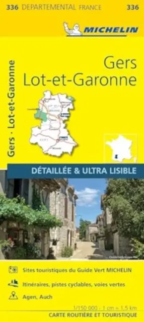 Gers Lot-et-Garonne - Michelin helyi térkép 336 - Gers  Lot-et-Garonne - Michelin Local Map 336